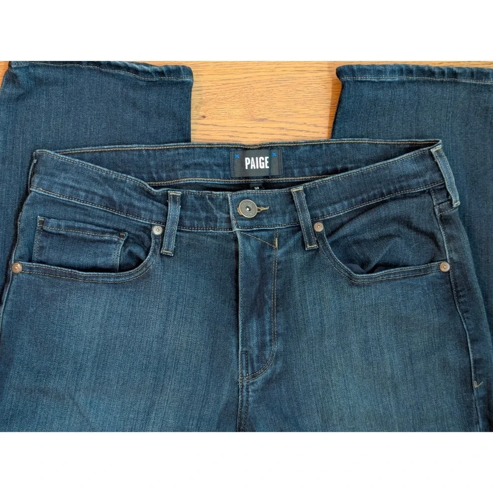 Paige Federal Slim Straight Jeans Mens 32x31 Cellar‎ Dark Wash M655521-2948